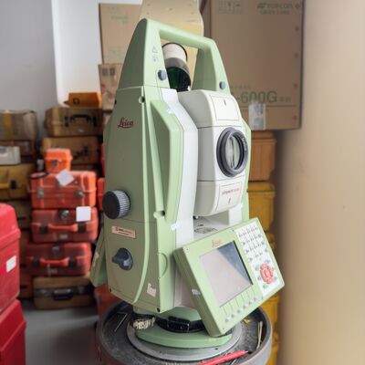 Used Leica Total Station TM50 with 1"/5"/10" Minimum Readout and 1000m Non Prism Distance for Accurate Land Measurement