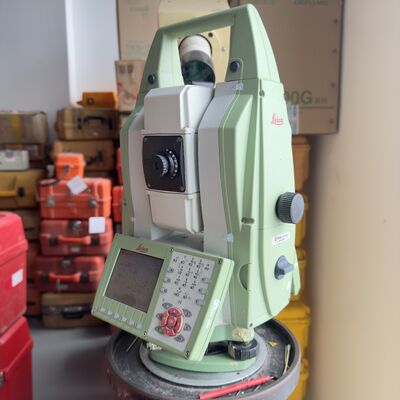 Used Leica Total Station TM50 with 1"/5"/10" Minimum Readout and 1000m Non Prism Distance for Accurate Land Measurement