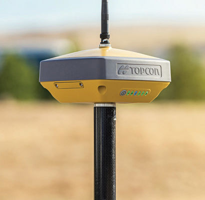 Topcon Hiper VR مستقبل GNSS RTK ثابت عالي الدقة مع IRNSS NavIC SPS-L5 و GPS L1C H 3 MM 0.1 Ppm V 3.5 MM 0.4 Ppm